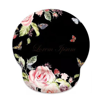 Gift Leopard Mouse Pad Ergonomic Gel Wrist Support Grey Non-Slip Base Wrist Rest Pad Typing and Pain Relief