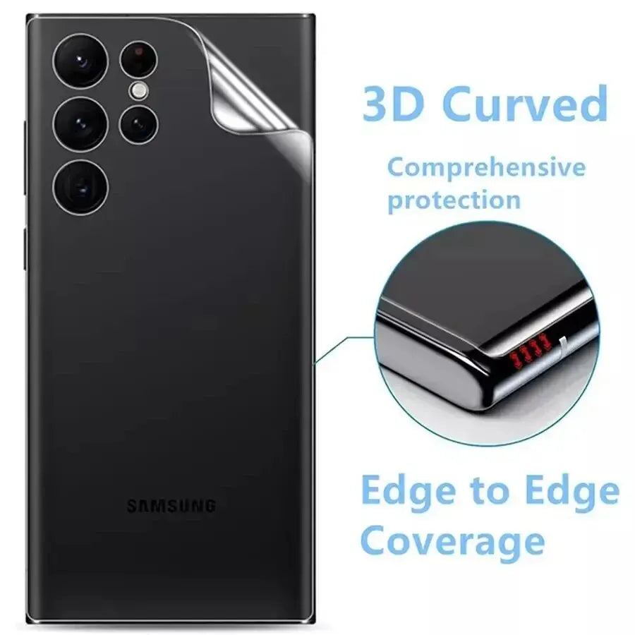 3PCS Back Matte Hydrogel Film for Samsung S24 S23 S22 S21 S20 Ultra FE S10 S9 Plus Screen Protector for Note 8 9 10 20 TPU Film