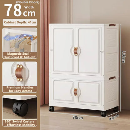 Locker Locker Locker Household Locker Clothes Installation Free Plastic Multi Layer Foldable Large Capacity Practical Cabinet