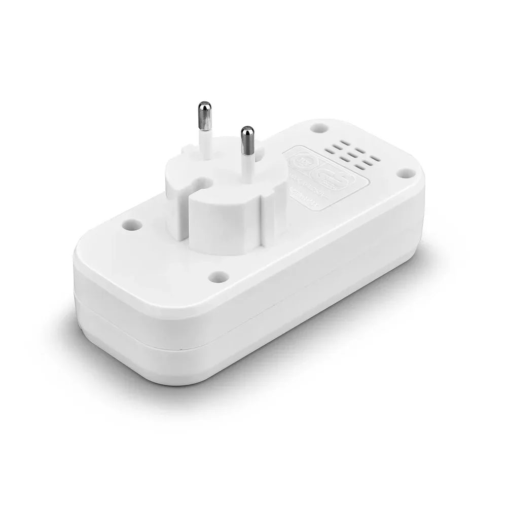 2025 New Upgrade European Plug Socket EU Plug Adapter With 2 USB Outlet Charger Multi Function Travel Charger For Phones Tablets