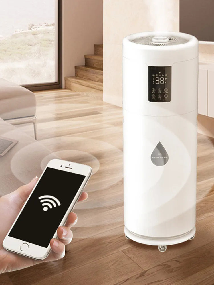 100-240V Humidifiers for Large Room Wholehouse Humidifier 2000 sq.ft.Honovos 17L/4.5Gal Ultrasonic Cool Mist Large Humidifier