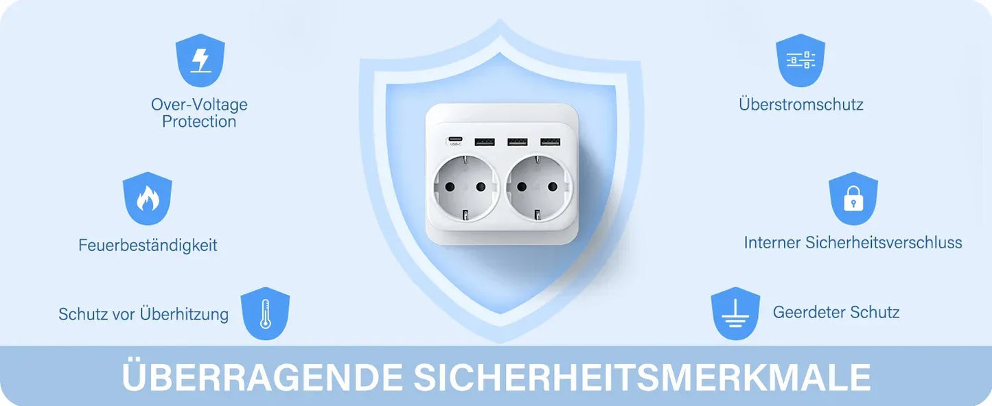 LENCENT USB Sockets dice Without Cable socket EU Socket Adapter Multiple socket EU Outlet Extender