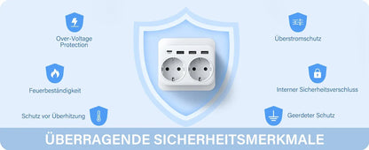 LENCENT USB Sockets dice Without Cable socket EU Socket Adapter Multiple socket EU Outlet Extender