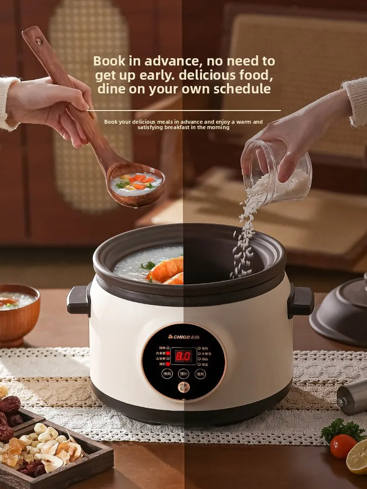 Electric slow cooker for baby food, ceramic household fully automatic stew pot, soup pot, electric slow cooker, porridge cooker