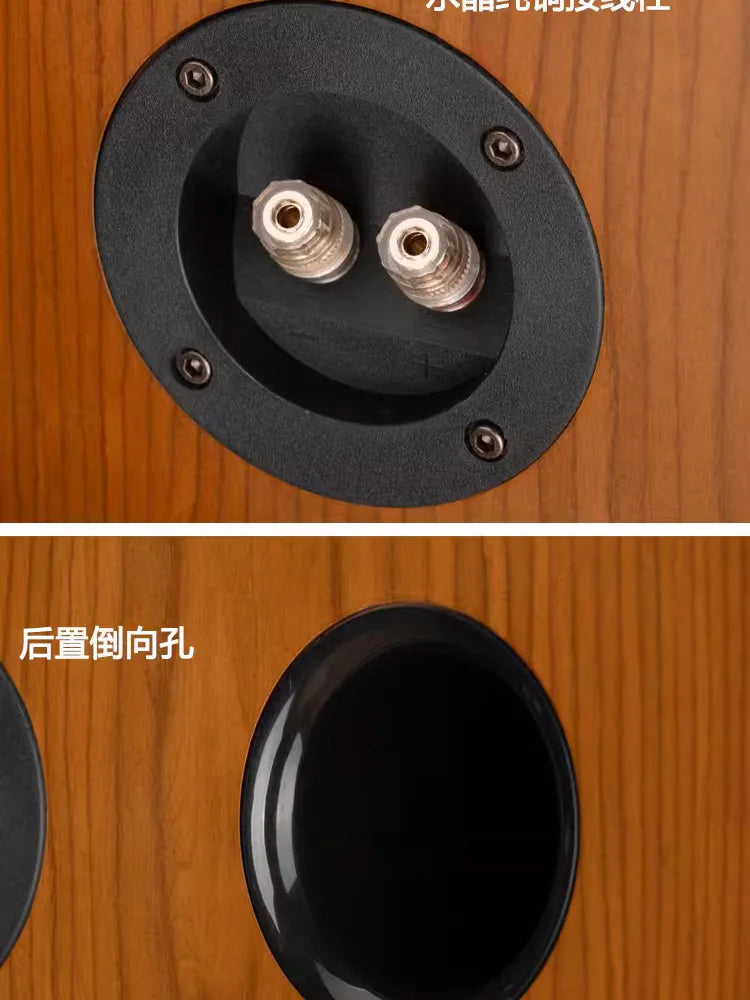 300W 8 Inch Bookshelf Speakers Coaxial Sound Audio Fever Hifi Home Theater System Music Wooden Sound Equipment Passive Speaker