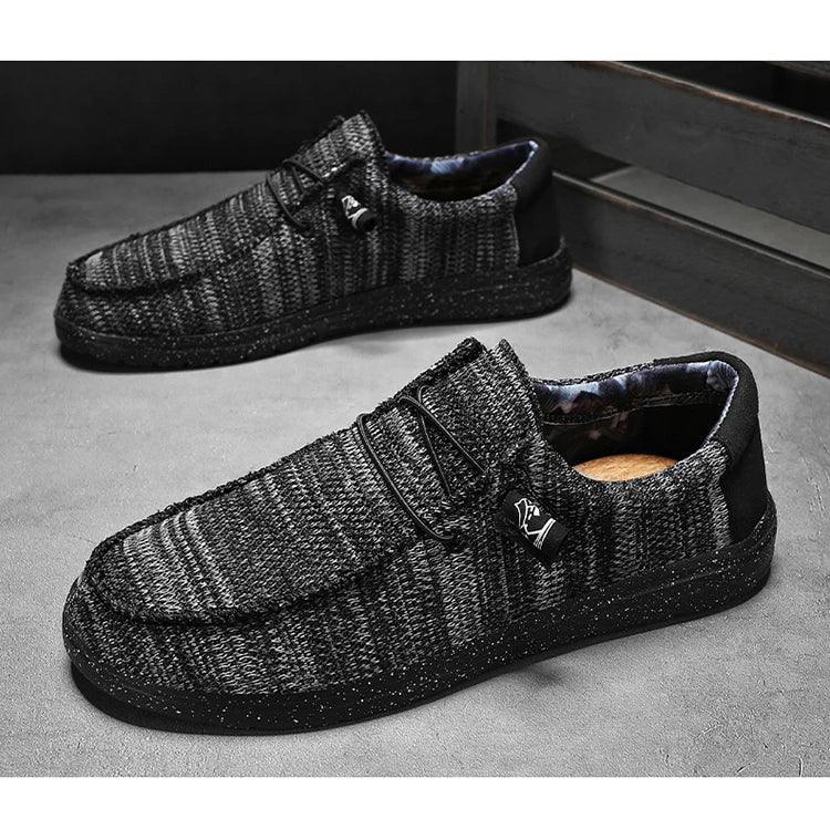 Men 2025 New Leisure Sneakers Spring Summer Breathable Lightweight Outdoor Canvas Shoes Large Size Men's Shoes Walking Loafers
