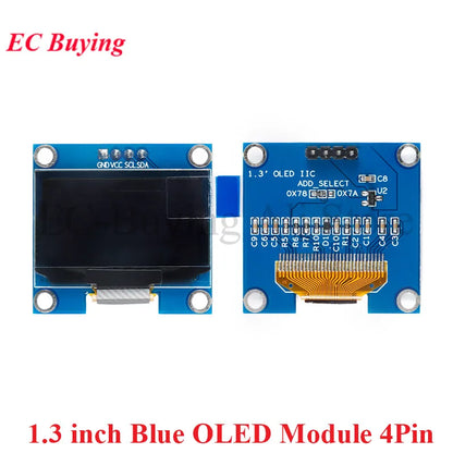 1.3" OLED Module 1.3 inch LCD LED 12864 Display Screen White/Blue 128X64 SPI/IIC I2C SSD1306 SH1106 4Pin 7Pin 128*64 Bare Board
