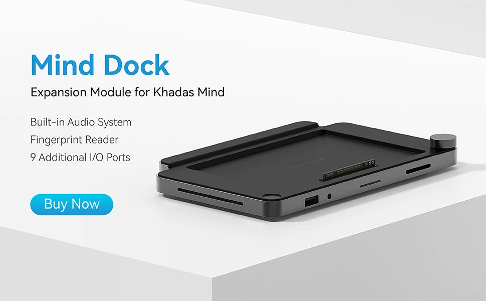 Khadas Mind Pro/2/2s AI Mini PC, Micro Desktop Computer with Intel Core Ultra 7 155H, up 64GB+2TB, Windows 11 Home, 8K Display