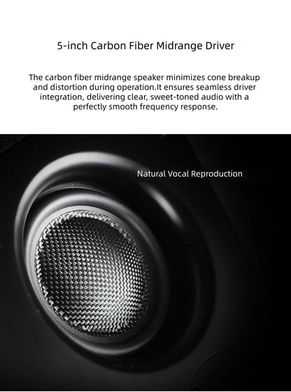 BN-186 3-Way Hi-Fi Floor Standing Speakers, 12-Inch Passive Tower Audiophile System for Home Audio