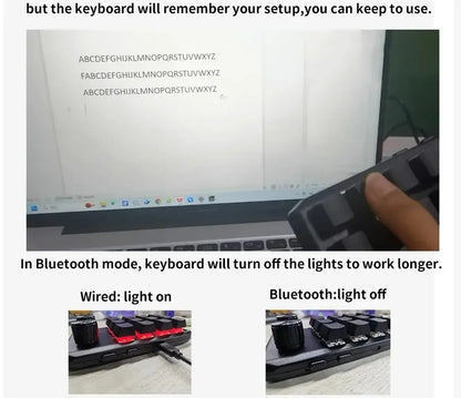 12 Key 2 Knob Mini Macro Custom Keyboard Bluetooth/3 Modes Programming Mechanical Keyboard Gaming Drawing Switch Hot-swap Keypad