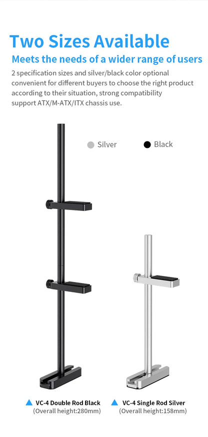 TEUCER VC4 Aluminum Alloy Graphics Video Stand 280mm GPU Support Anodic Oxidation Sandblasting Video Card Bracket PC Accessories