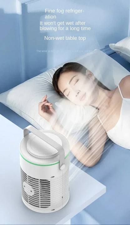 Desktop Air Conditioner Portable Air Conditioner Small Air Cooler Hydrocooling Portable Air Adjustment for Office Cooling Fans