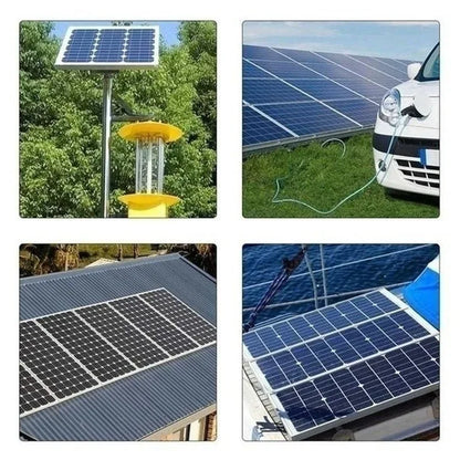 2000W Solar Energy System 110V/220V 4000W Solar Panel Inverter Glass 12V Battery Charging Controller For Home/Outdoor Use
