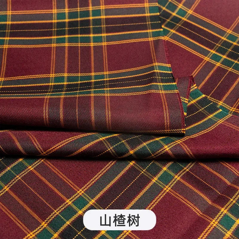 Plaid Fabric By The Meter for Japanese Jk Uniform Skirts Clothing Hair Band Clothes Pillowcases DIY Sewing Textile Anti Wrinkle