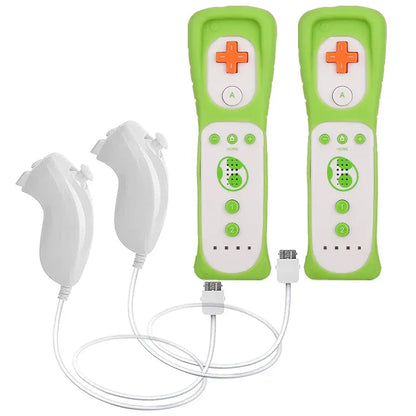 a Whole Set Remote Controller with Nunchuck Controller for  Wii Games Control for Wii Console Wireless Gamepad with Motion Plus