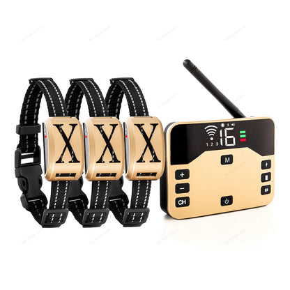 2 In 1 Electric Pet Wireless Fence Dog Training Collar Anti Runaway Up to 3 Dogs Outdoor Pet Containment Rechargeable System