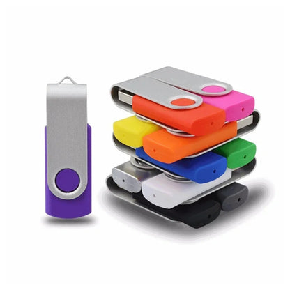 Usb Flash Drive Wholesale Custom LOGO Gift Thumb Colorful Metal Flash Drive Pendrive USB 2.0 3.0 1GB 2GB 4GB 8GB 16GB 32GB 64GB