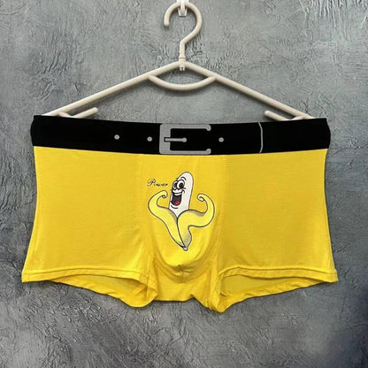 New Fashion Designer Underwear Man Novelty Underpants Men Boxers Cartoon Funny Print Male Boxer Briefs Modal Men's Panties Men