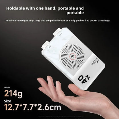 Portable LED video light 40W mini small portable fill light with built-in rechargeable battery, which can charge mobile phone PD