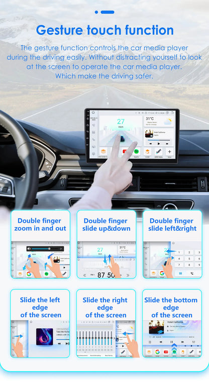 Hizpo 2Din 7inch Android14 Car Radio for Fiat Panda 2013 - 2020 GPS Navigation 4G BT Carplay RDS DSP SWC UI7862 Multimedia