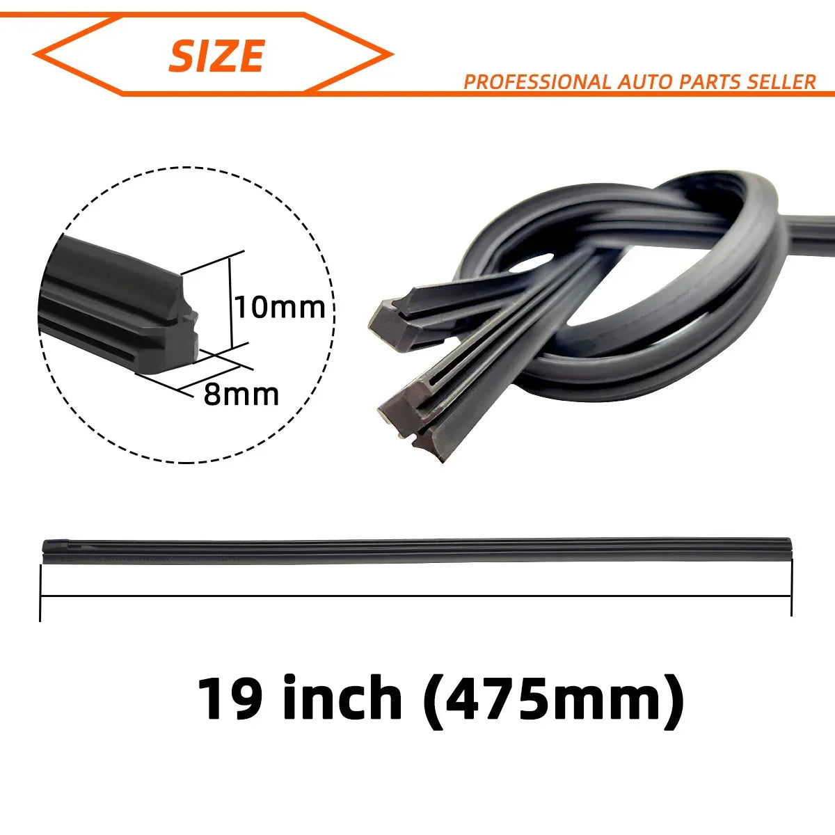 Windshield wiper blade modification parts, automotive windshield wiper rubber strips, automotive, truck, SUV general automotive