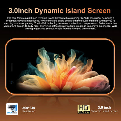 ONEMYTH A17 Mini 3.0 "Android smartphone 2GB+16GB 3G unlocked phone Google Play Store dual SIM card pocket backup small phone