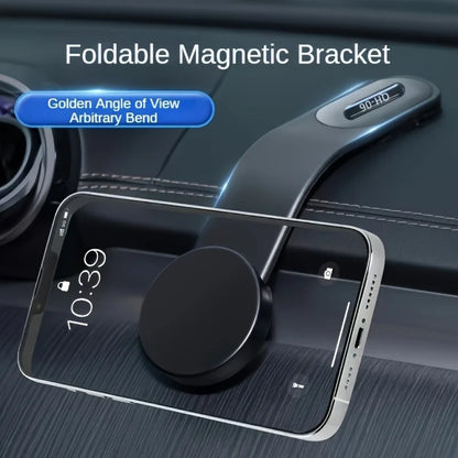 Magnetic Car Phone Holder GPS Holder Auto Dashboard Mount for Phone Thickened Aluminum Alloy an Be Bent At Any Angle Accessories