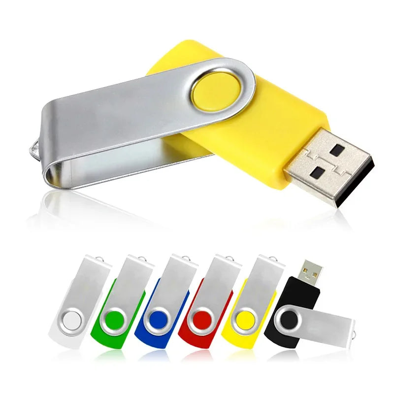 Usb Flash Drive Wholesale Custom LOGO Gift Thumb Colorful Metal Flash Drive Pendrive USB 2.0 3.0 1GB 2GB 4GB 8GB 16GB 32GB 64GB