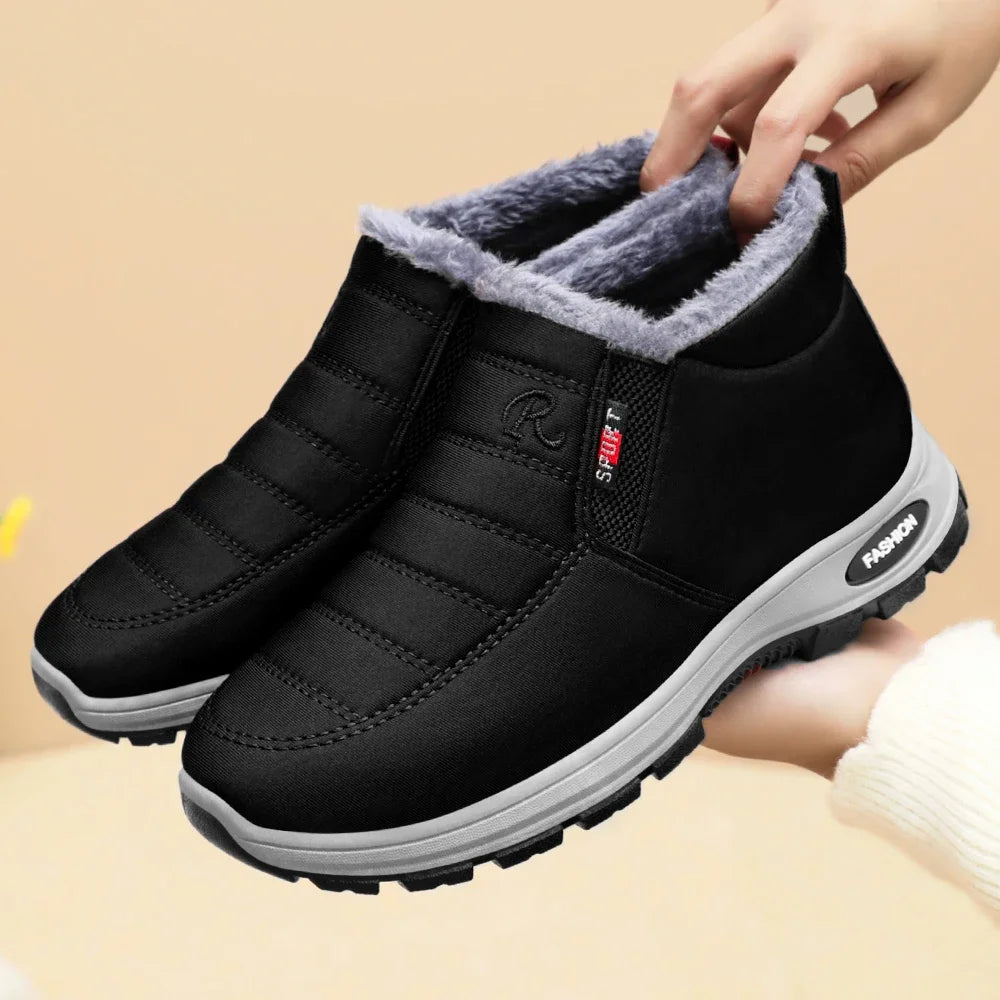 Winter New Women's Warm Cotton Boots Fleece-lined Thickened Waterproof Non-slip Women's Cotton Shoes Snow Boots
