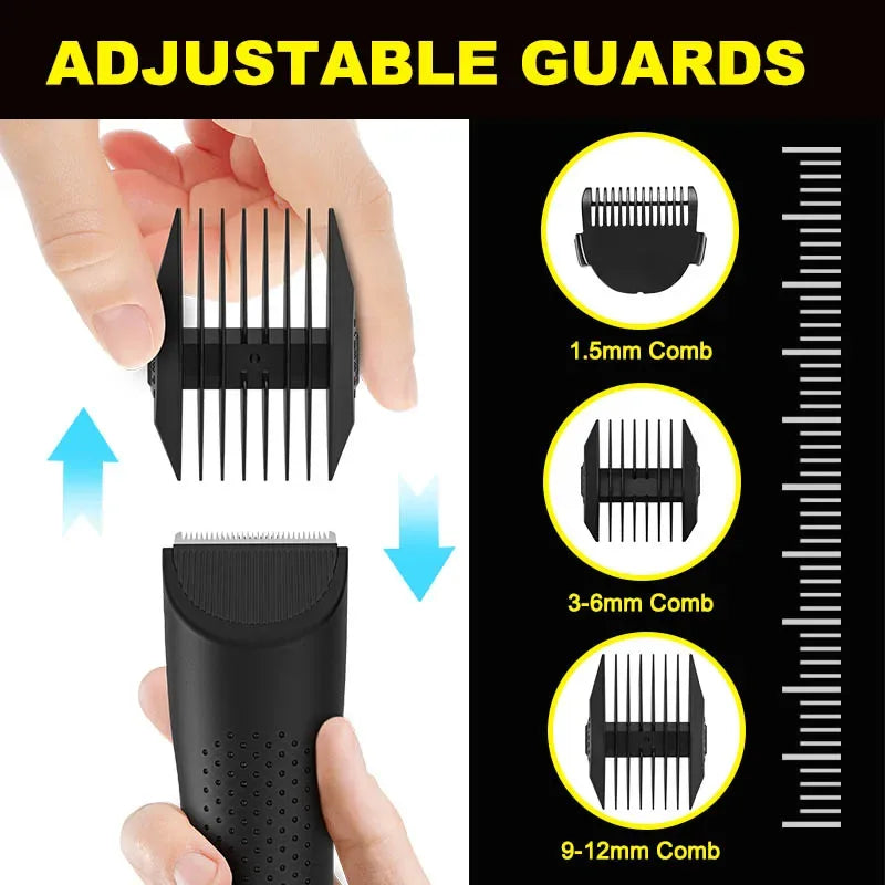 The Ballber Pro Electric Groin & Body Hair Trimmer for Men - Mens Body Groomer Kitfor Privates -Shaver for Hard to Reach Areas