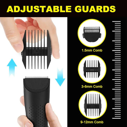 The Ballber Pro Electric Groin & Body Hair Trimmer for Men - Mens Body Groomer Kitfor Privates -Shaver for Hard to Reach Areas