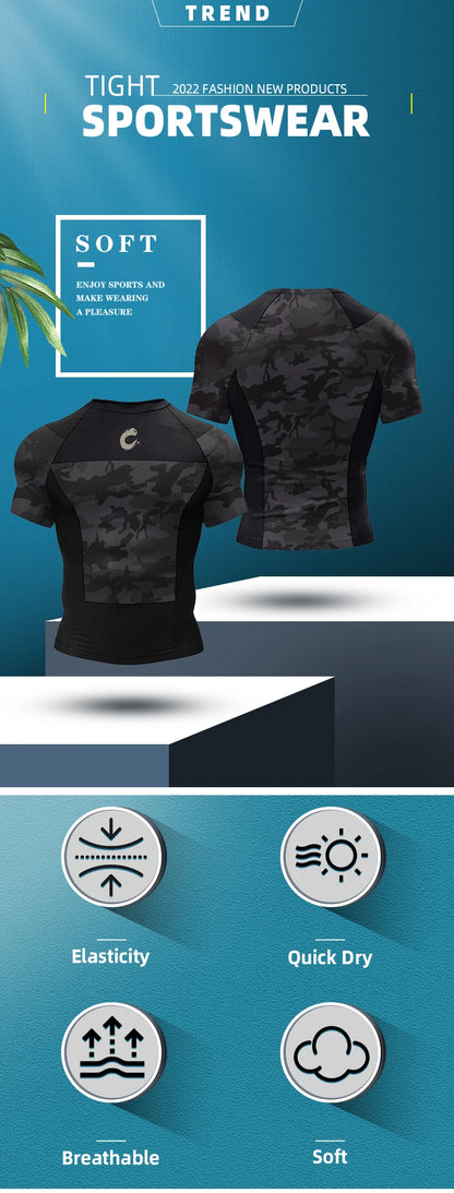 Hot Sell 3Digital Printed MMA BJJ Rash Guard Compression Shirt for Grappling Wrestling Daily MMA BJJ No-Gi Fitness Tee Shirts