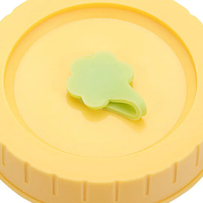 1/4Pcs Cute Universal Mason Jar Lids With Straw Hole 70mm Diameter Storage Wide Mouth Leak Proof Kitchen Supplies