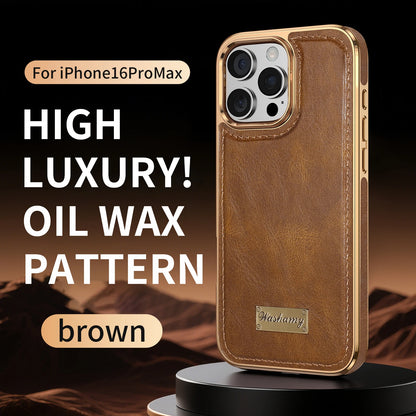 Business Retro Leather Back Case For iPhone 17 Pro Max / 17 Air For Magsafe Magnetic Magnets Shell