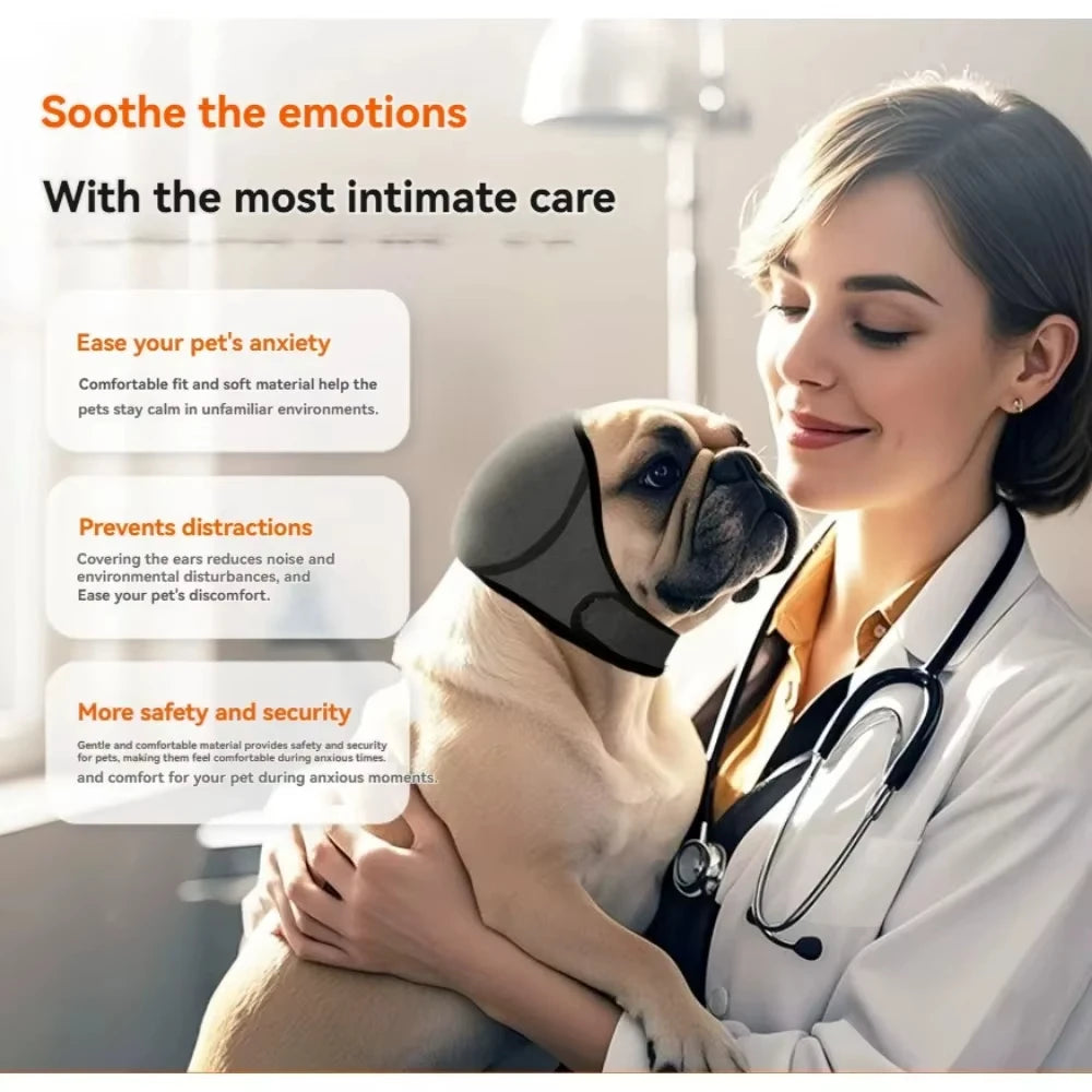 Noise Reduction Dog Ear Covers Hearing Protection Anti-noise Dog Calming Earmuff Waterproof Adjustable Pet Ear Muffs