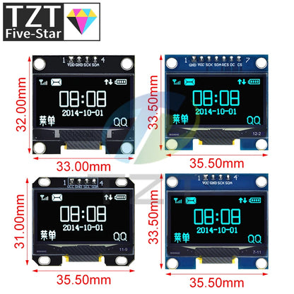 1.3 inch OLED module SPI/IIC I2C Communicate white/blue color 128X64 1.3 inch OLED LCD LED Display Module 1.3" OLED Module