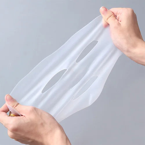 3D Silicone Face Mask Cover Reusable Face Mask Holder for Sheet Masks Moisturizing Facial Mask Cover Prevent Evaporation Beauty