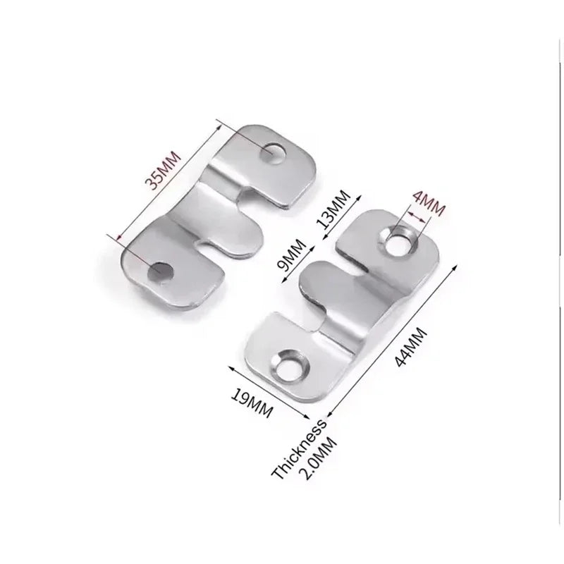 10PCS Universal Mounting Hooks Heavy Duty Wall Hanger Bracket for Pictures Frames Furniture Home Decor Storage