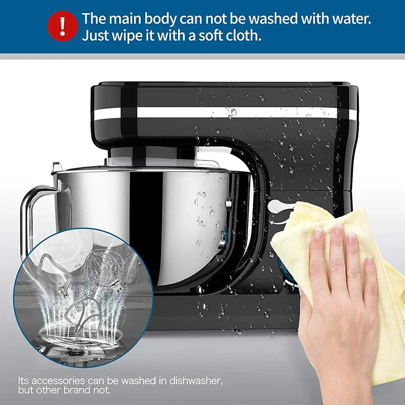 Powerful Stand Mixer Electric Blender Desktop Egg Whisk 1000w 8+P Speed Food Processor Multifunctional Kitchen Mixer with Bowl