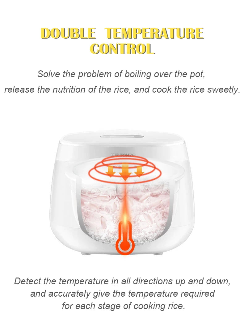 Multi-Function Patented Mini Electric Cookers Square Non Stick Rice Cooker Deluxe Ceramic Rice Cooker