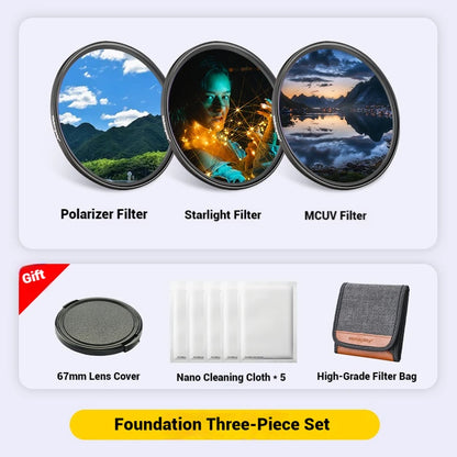 WalkingWay for XiaoMi 15 Ultra Phone Lens Filters 67mm Phone Filter Set 13/14/15 Ultra General ND CPL GND Soft Star Flare Filter