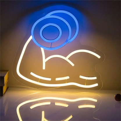 Barbell Fitness Gym Neon Sign Dumbbell LED Neon Ligh Wall Decoration For Workout Room Sport Club Weightlifting Christmas Gift