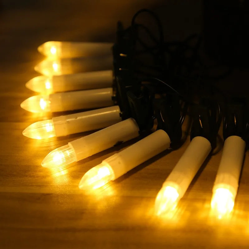 Warm-White E10 Tapered Candles Light Bulbs LED Replacement Bulbs for Lights Candle Arch Bathroom Kitchen Home Lamps Bulb Decor