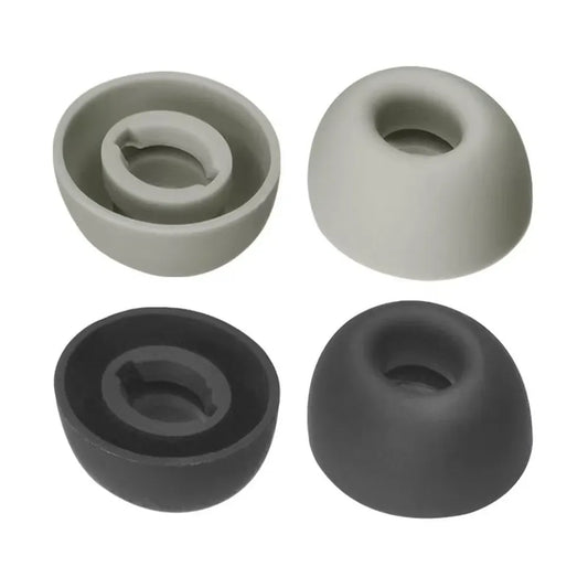 6PCS In-Ear Earcaps For JBL Tour Pro 2 Earphone Silicone Case Covers Cap Replacement Tips Earbuds Eartips Ear pads Grey/BlacK