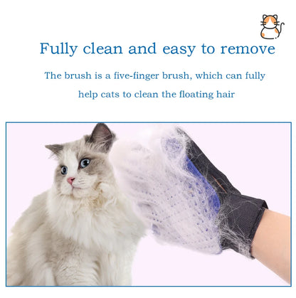 Pet Glove Cat Grooming Glove Cat Hair Deshedding Brush Gloves Dog Comb for Cats Bath Hair Remover Clean Massage Brush For Animal
