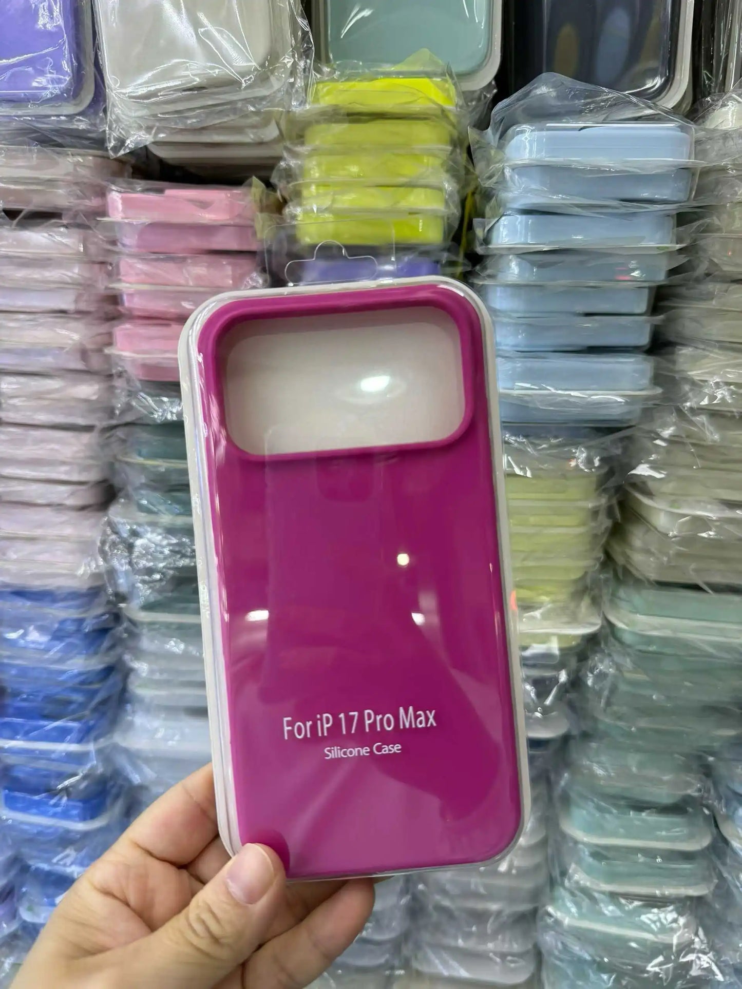 Official Liquid Silicone Skin Feel Case For IPhone 18 Pro Max 17 Pro Air Macaron Solid Candy Colour Color with Packet Box Cover
