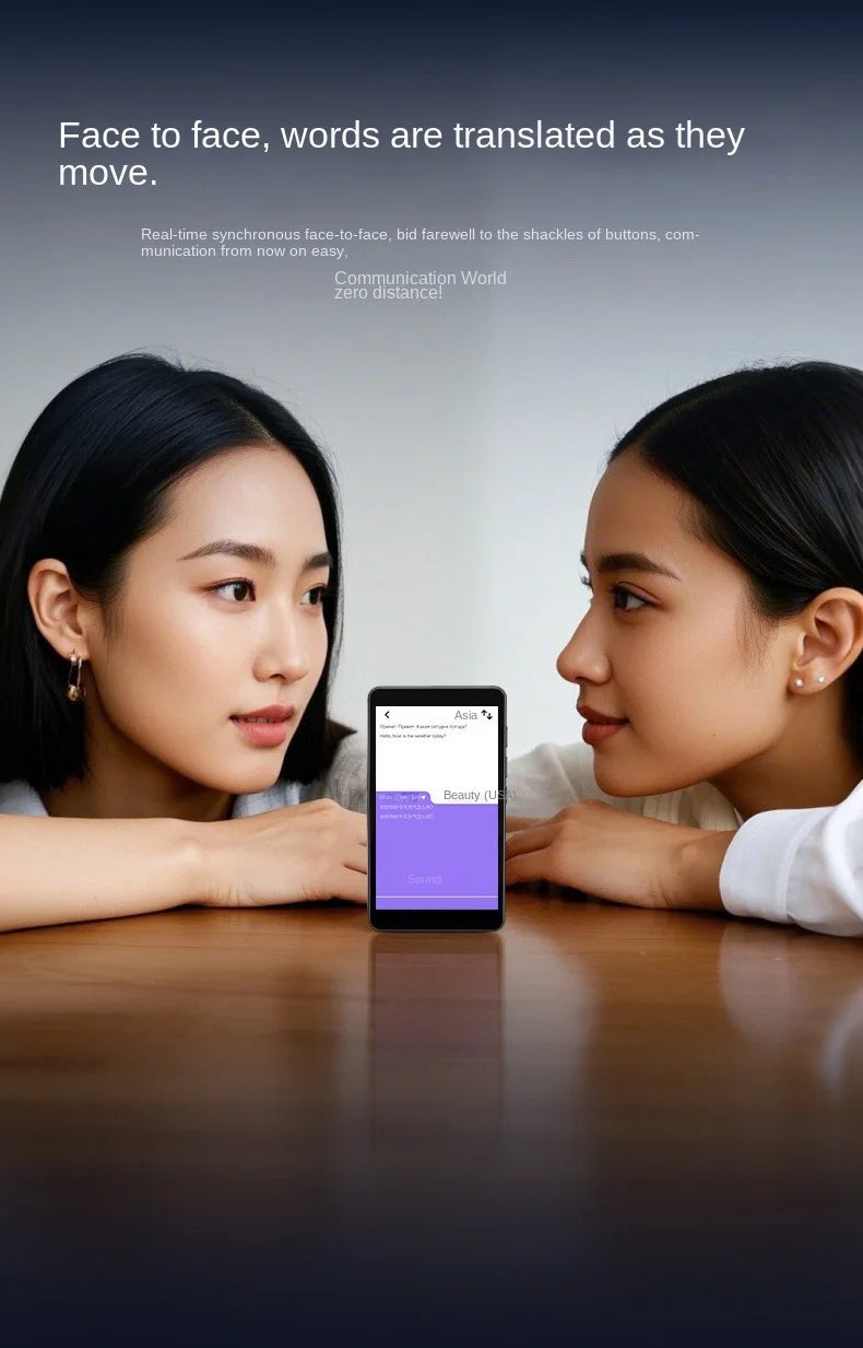 Portable T22 Smart Translator 142 In Real-time Online Languages Translation ChatGPT Voice Photo Intelligent Translate Device