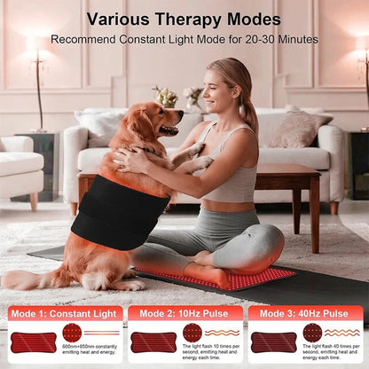 210pcs LED Bead Red Light Belt Red Infrared Light Therapy Pad LED Beauty Devices for Face and Body Back Knee Hands Feet Relief