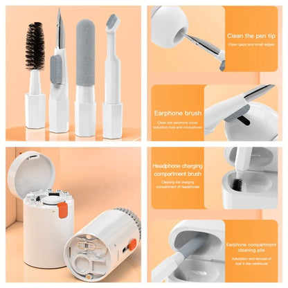 20 in 1 Cleaning Kit Computer Keyboard Cleaner Brush Earphones Cleaning Pen For Headset IPad Phone Cleaning Tools Keycap Puller