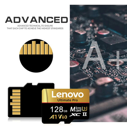 Lenovo SD Memory Card 2TB 1TB 512GB 128GB 256GB Micro SD Card V60 U3 Flash Cards TF Card Memory Microsd For Insta360 DJI Drone